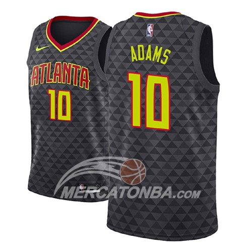Maglia NBA Atlanta Hawks Jaylen Adams Icon 2018 Nero
